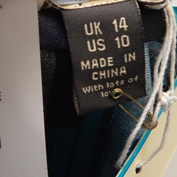 Issa London 100% Silk Dress A-Line Kimono Mini Deep V-Neck Blue Grey Size 10 New - Picture 4 of 10